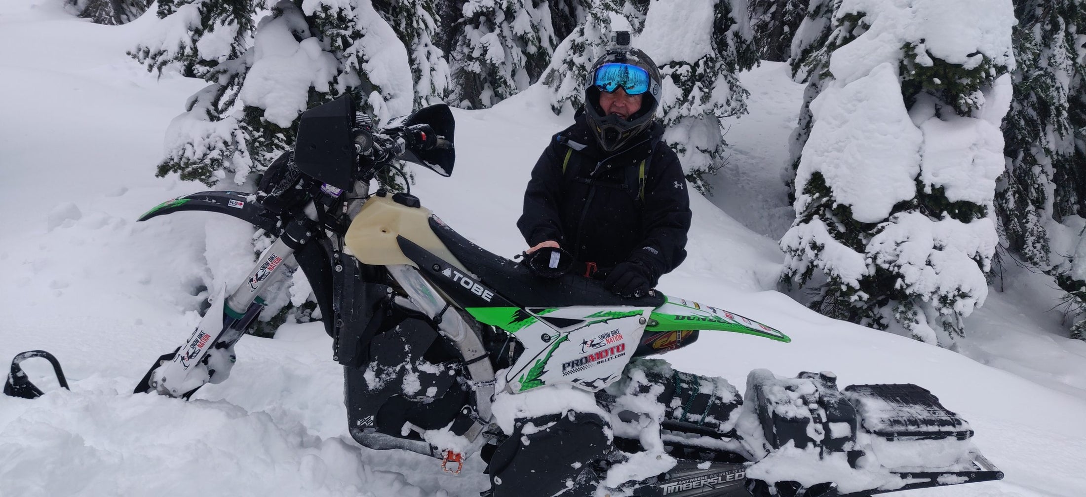Snowbike Nation Stickers for Bikes, Cars & Gear