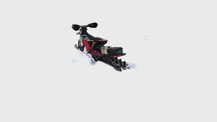 mountain top snowbike