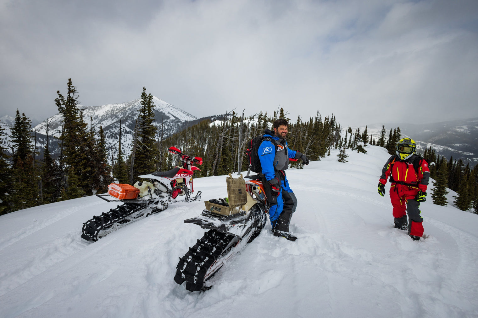 Former Astronaut Snowbikes For the First Time!