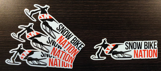 SnowBike Nation Stickers